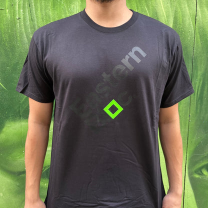 EASTERN BLOC | T Shirt (Black, Green Square)