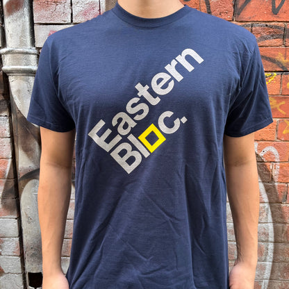 EASTERN BLOC | T Shirt (Blue, Yellow Square)