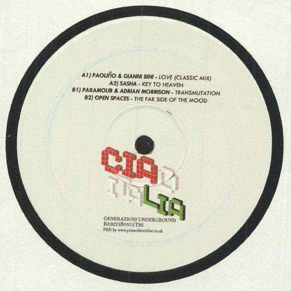 Various - Ciao Italia (Generazioni Underground) (Bonus Tre) (12", 33 ⅓ RPM) | REB123BONUSTRE