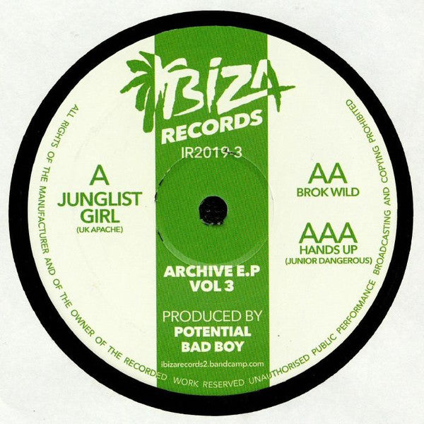 Potential Bad Boy - Archive E.P Vol 3 (12", 33 ⅓ RPM, 45 RPM, EP)
