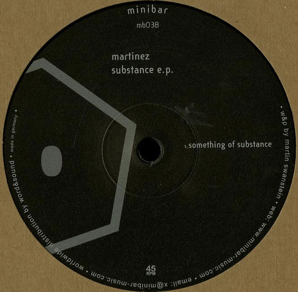 Martinez - Substance E.P. (12" EP)