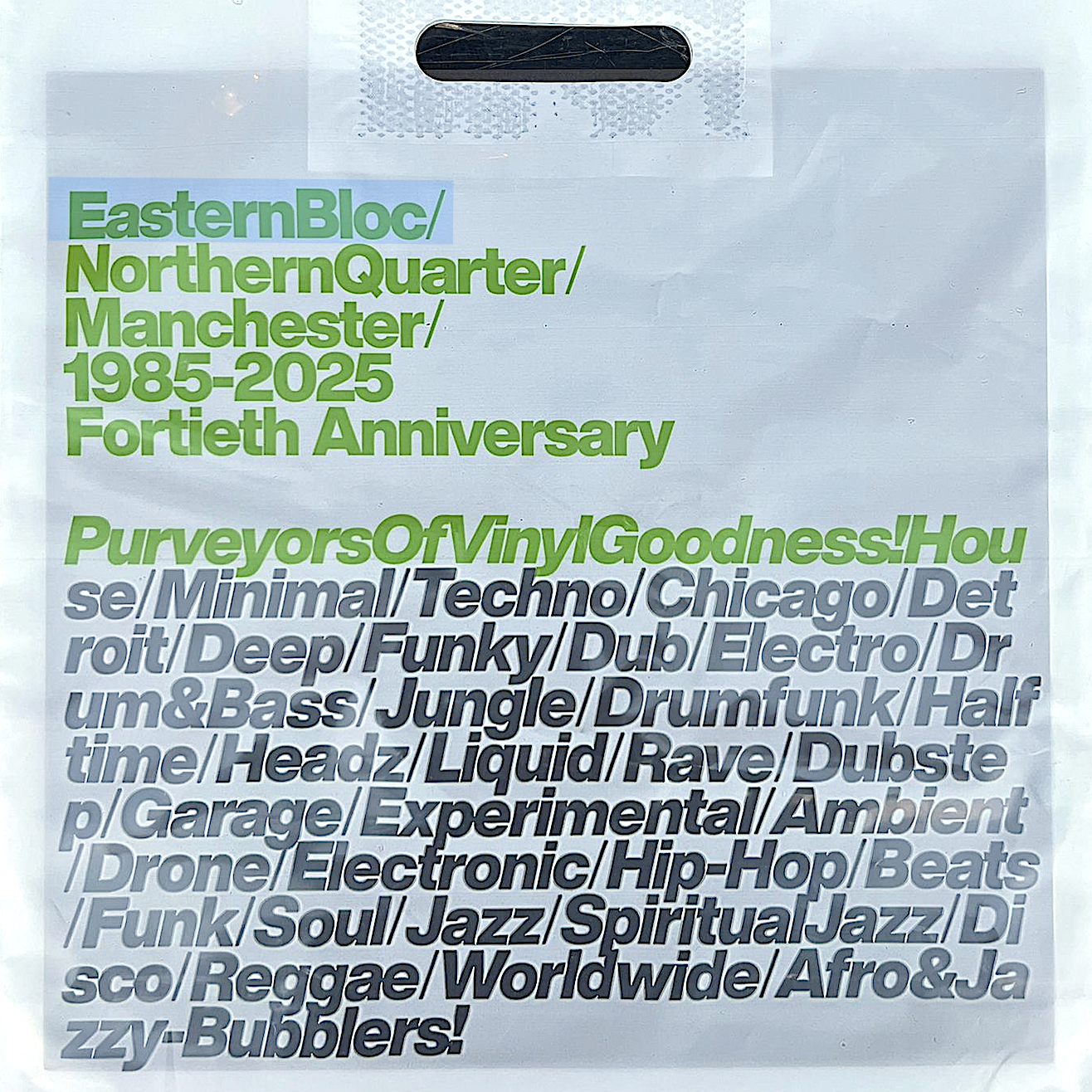 40th Anniversary Plastic Bag