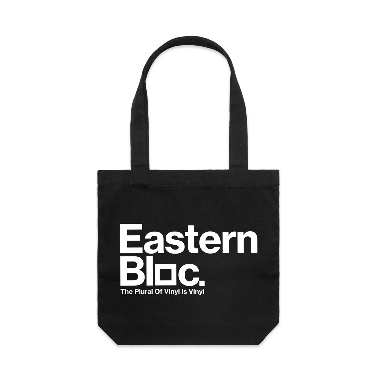 TOTE BAG | Black | White Text | Heavy Duty