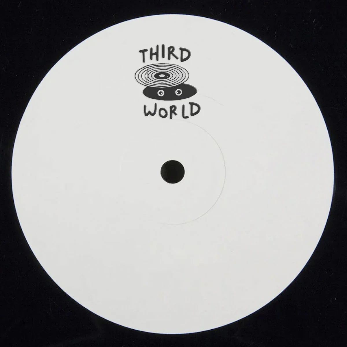 White label vinyl record with 'Third World' logo on black background