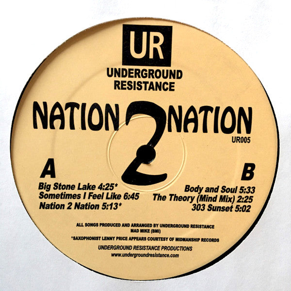 UNDERGROUND RESISTANCE - Nation 2 Nation