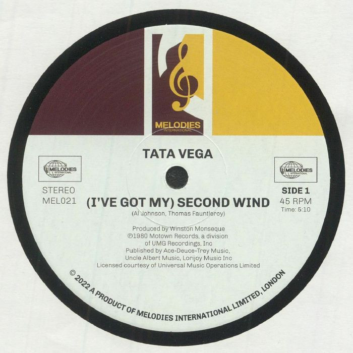 TATA VEGA - I've Got My Second Wind EP