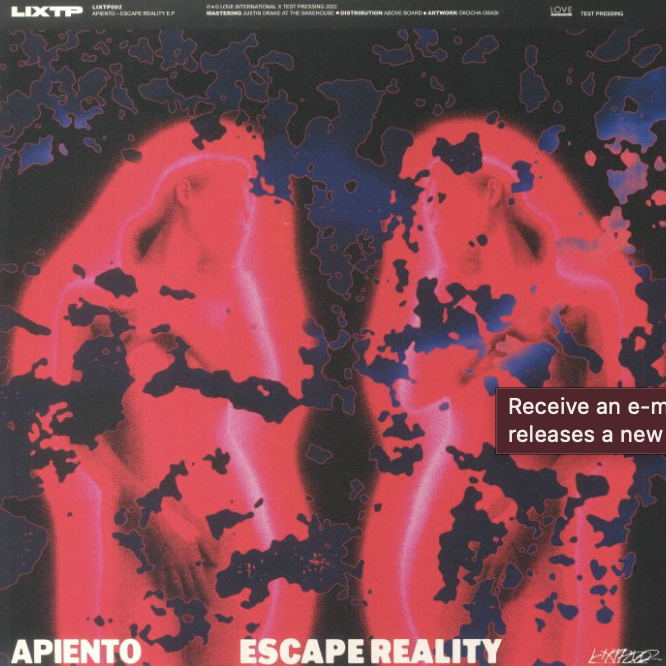 APIENTO - Escape Reality LP