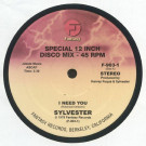 SYLVESTER - I Need You / (RON HARDY Edit)